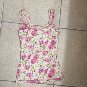 Hanky Panky Pink and Cream Floral Camisole